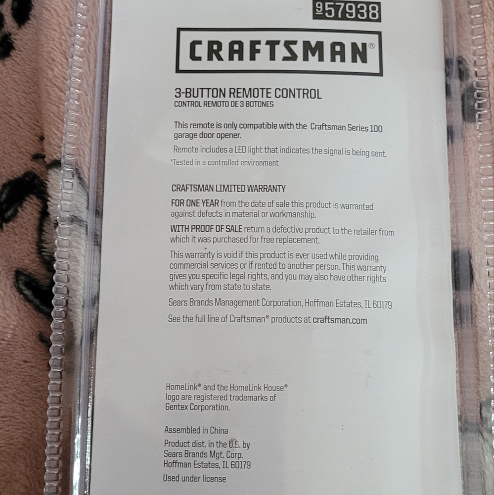 Craftsman remote control - Picture 2 of 2